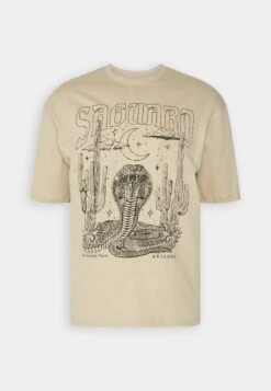 YOURTURN Unisex - Print T-Shirt - Tan 11 YOURTURN Unisex - Print T-Shirt - Tan -Yourturn 0509e4a795f4496d822dbadc2f46e429