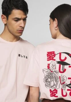 YOURTURN Unisex - Print T-Shirt - Pink -Yourturn 05f694ef09d0411c95ee681e9e6aa357