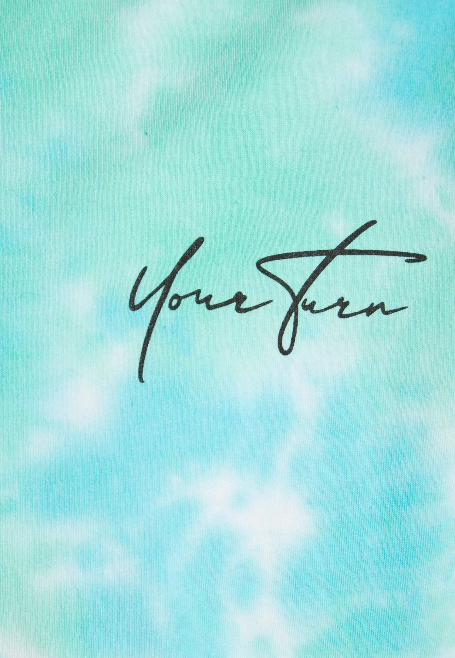 YOURTURN Unisex - Print T-Shirt - Blue/Green 5 YOURTURN Unisex - Print T-Shirt - Blue/Green - Image 3