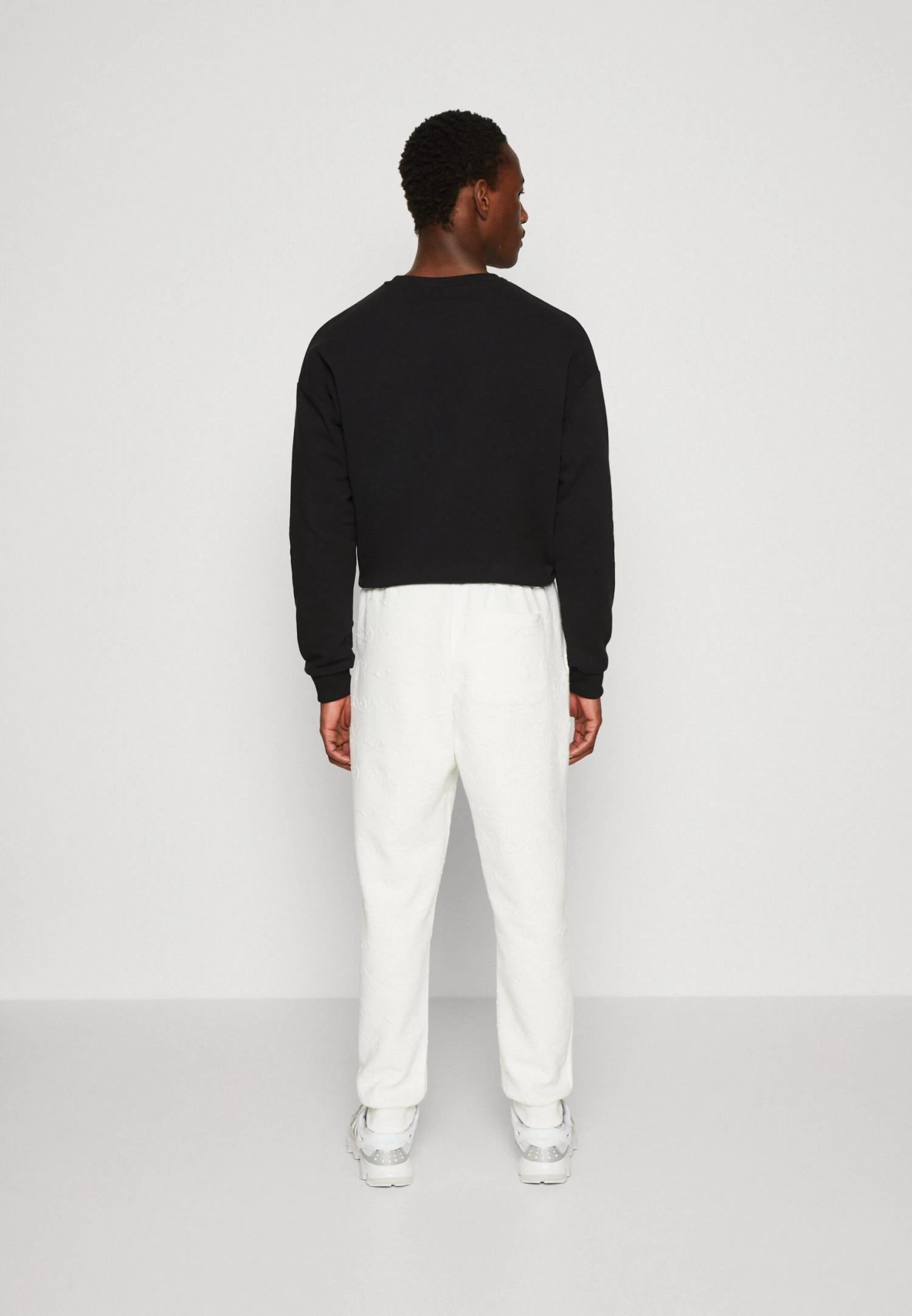 YOURTURN Tribal Embossed Unisex - Tracksuit Bottoms - Off White 5 YOURTURN Tribal Embossed Unisex - Tracksuit Bottoms - Off White - Image 3