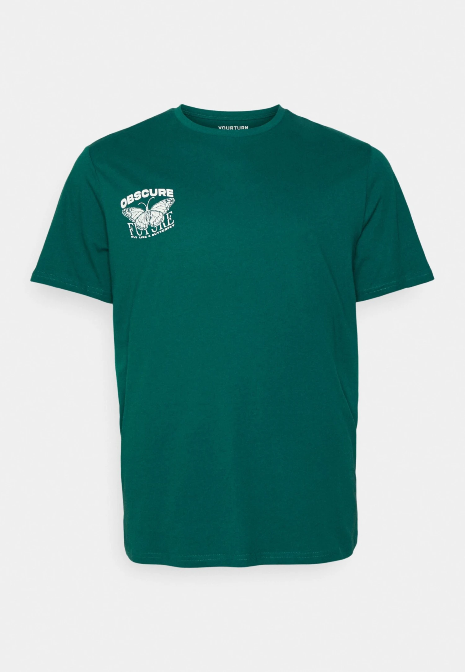 YOURTURN Unisex - Print T-Shirt - Green 4 YOURTURN Unisex - Print T-Shirt - Green - Image 2