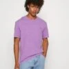 YOURTURN Yt-0722-1002Smiley Wash Tee / 404 - Purple - Basic T-Shirt - 404 - Purple