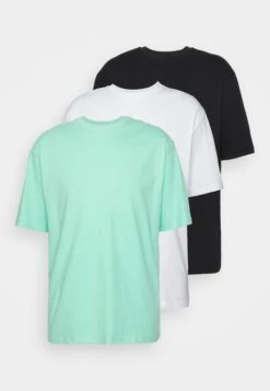 YOURTURN 3Pack Unisex - Basic T-Shirt - White/Mint/Black -Yourturn 233351a62236459a996e1a031bd0d8cd