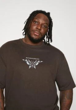 YOURTURN Print T-Shirt - Brown 11 YOURTURN Print T-Shirt - Brown -Yourturn 274ec546c91c453d8b961eea9c224a24