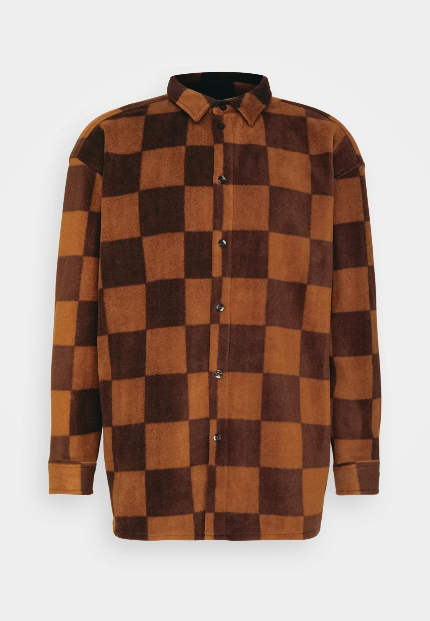 YOURTURN Unisex - Button-Down Blouse - Brown 7 YOURTURN Unisex - Button-Down Blouse - Brown - Image 5