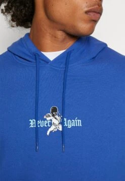 YOURTURN Never Again Hoodie Unisex - Hoodie - Dark Blue -Yourturn 2d8a85854f2e4b19af2448f09bac9708