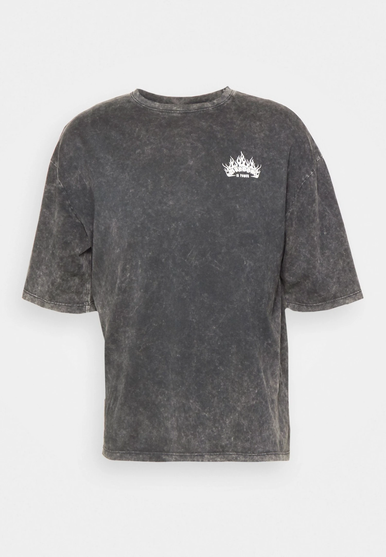 YOURTURN Skull Graphic Tee Unisex - Print T-Shirt - Mottled Black 7 YOURTURN Skull Graphic Tee Unisex - Print T-Shirt - Mottled Black - Image 5