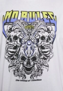 YOURTURN Rule Skull Graphic Tee Unisex - Print T-Shirt - White 11 YOURTURN Rule Skull Graphic Tee Unisex - Print T-Shirt - White -Yourturn 38058aa46a744b1d840b5599082d9305