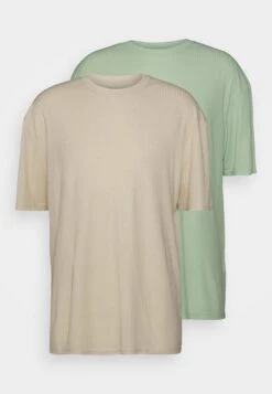 YOURTURN Unisex 2 Pack - Basic T-Shirt - Offwhite/Light Green 12 YOURTURN Unisex 2 Pack - Basic T-Shirt - Offwhite/Light Green -Yourturn 385da18b020f4ae48131c78f1c3ddf07