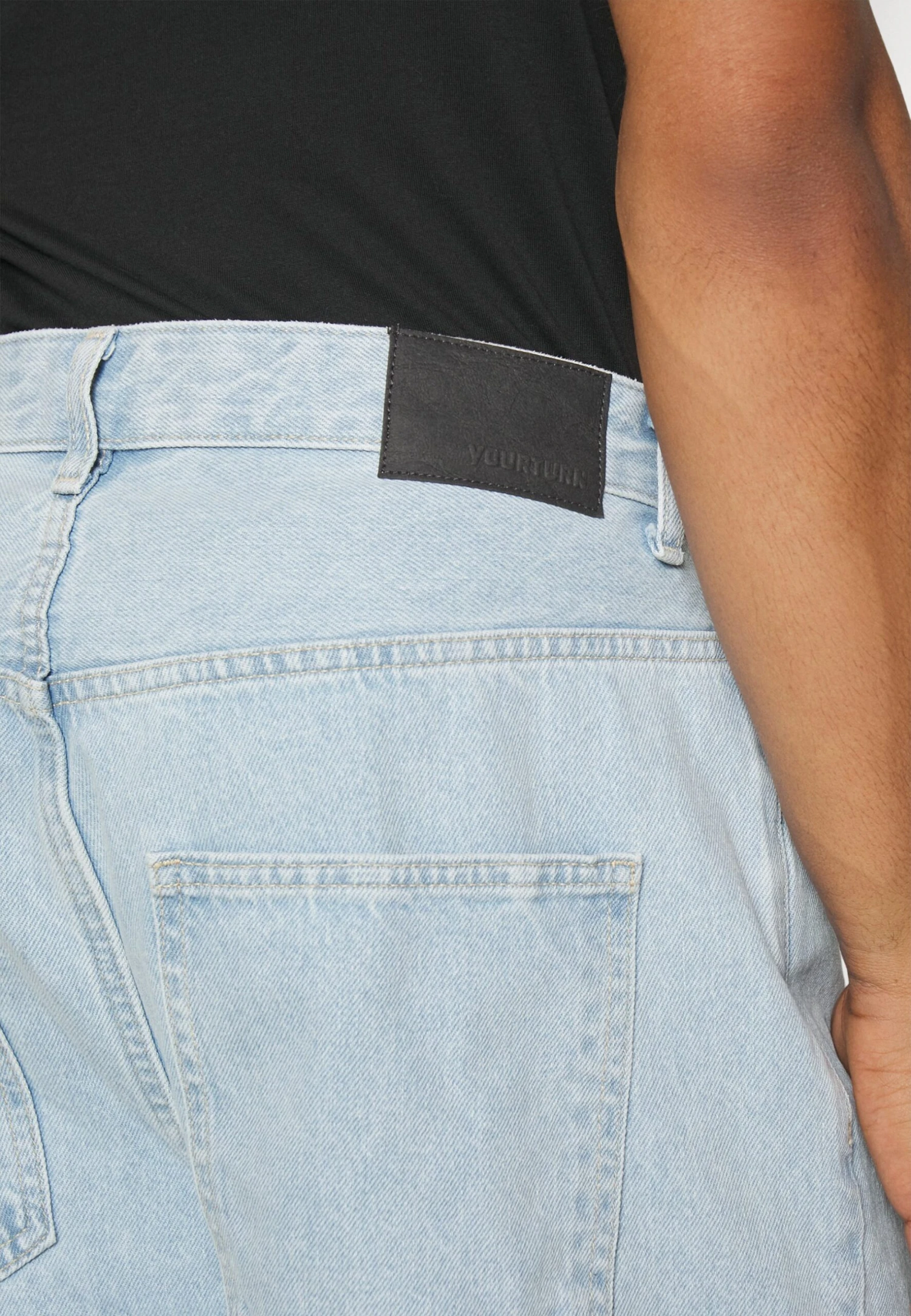 YOURTURN Baggy Jeans Unisex - Relaxed Fit Jeans - Light Blue Denim 7 YOURTURN Baggy Jeans Unisex - Relaxed Fit Jeans - Light Blue Denim - Image 5