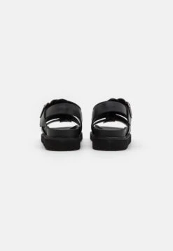 YOURTURN Leather Unisex- Sandals - Black -Yourturn 4bdecb73f84a4980bea454c1c3d11686