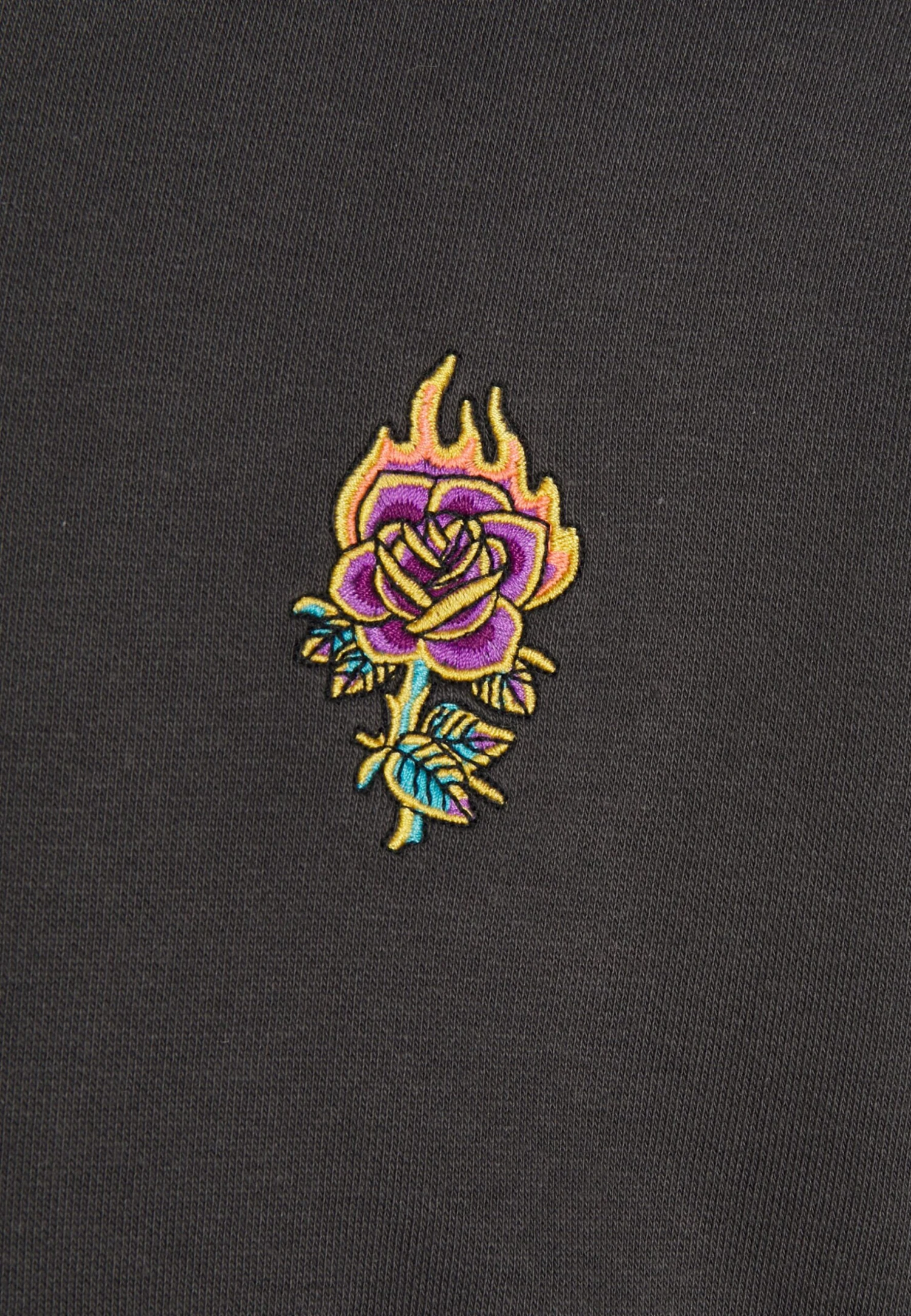 YOURTURN Sweatshirt - Mottled Black 7 YOURTURN Sweatshirt - Mottled Black - Image 5