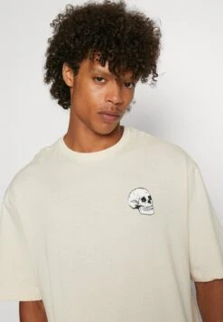 YOURTURN SkullGraphic- Print T-Shirt - Beige -Yourturn 51933a913e1d4c3a999b17b2e224b5c5