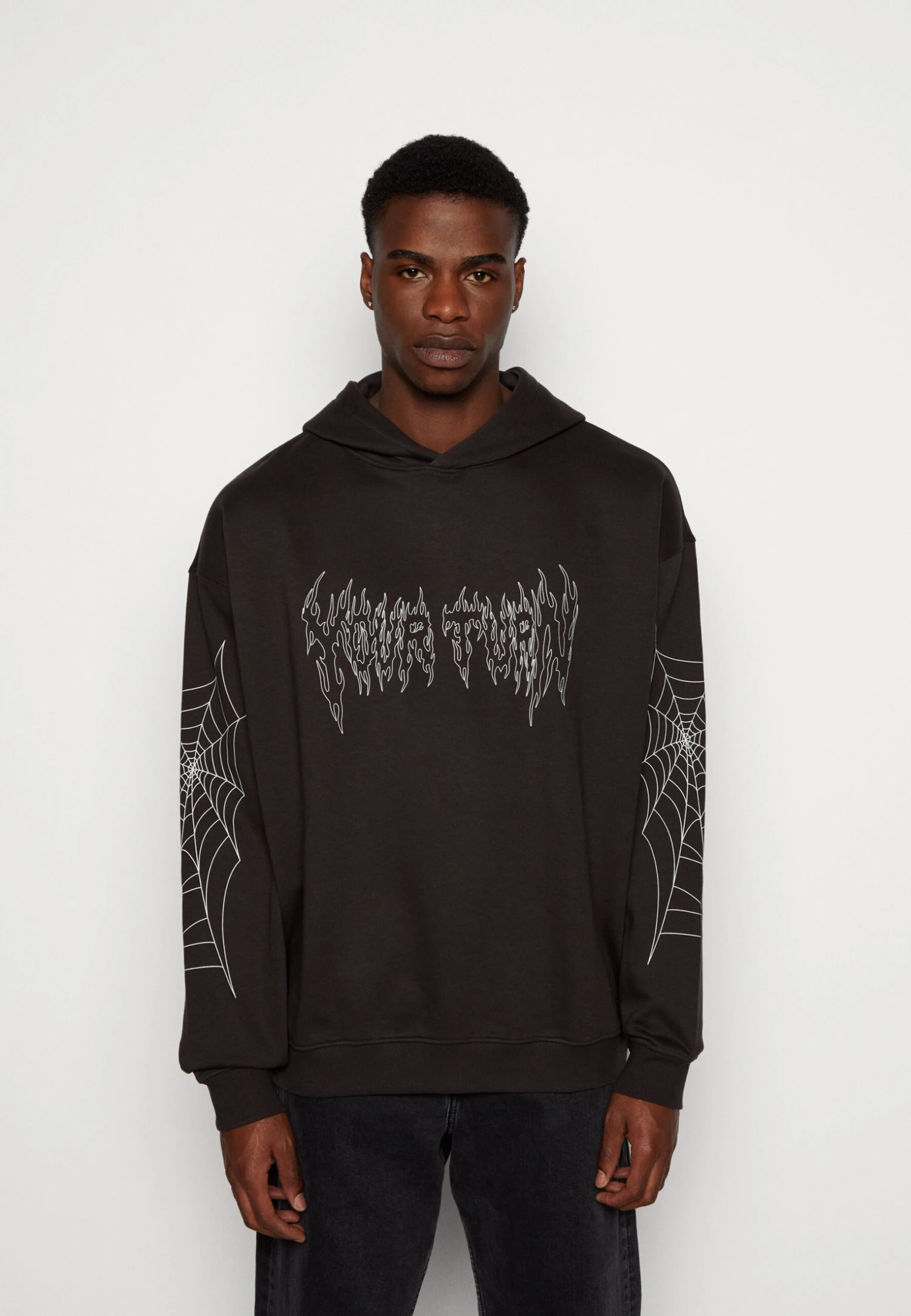 YOURTURN Spiderweb Unisex - Hoodie - Black 3 YOURTURN Spiderweb Unisex - Hoodie - Black