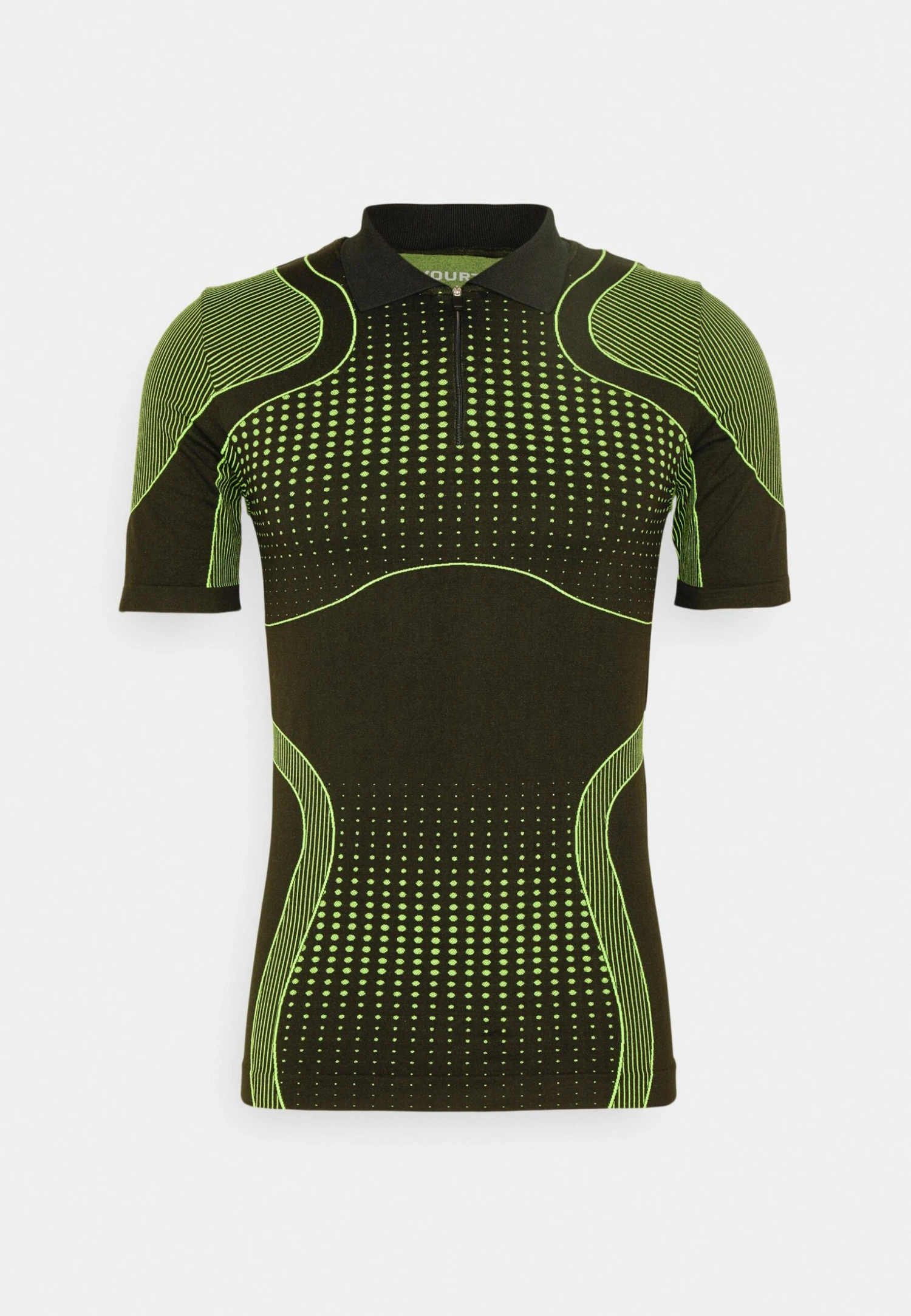 YOURTURN Unisex - Polo Shirt - Black/Green 7 YOURTURN Unisex - Polo Shirt - Black/Green - Image 5