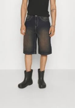 Yourturn 38 YOURTURN Unisex - Denim Shorts - Dark Blue Denim
