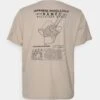 YOURTURN Print T-Shirt - Camel