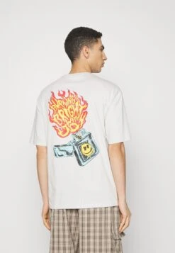 YOURTURN Unisex - Print T-Shirt - Grey