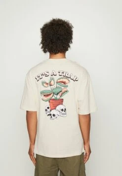 YOURTURN SkullGraphic- Print T-Shirt - Beige -Yourturn 90cb5f2c4b49499ea8f45eddad755389