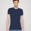 YOURTURN Unisex - Basic T-Shirt - Dark Blue 2 YOURTURN Unisex - Basic T-Shirt - Dark Blue -Yourturn 94cb33042e6943c3aa0c857b714936b9