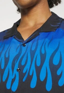 YOURTURN Unisex - Button-Down Blouse - Blue 13 YOURTURN Unisex - Button-Down Blouse - Blue -Yourturn 96b04077e2184758932af9c0cdbabae5