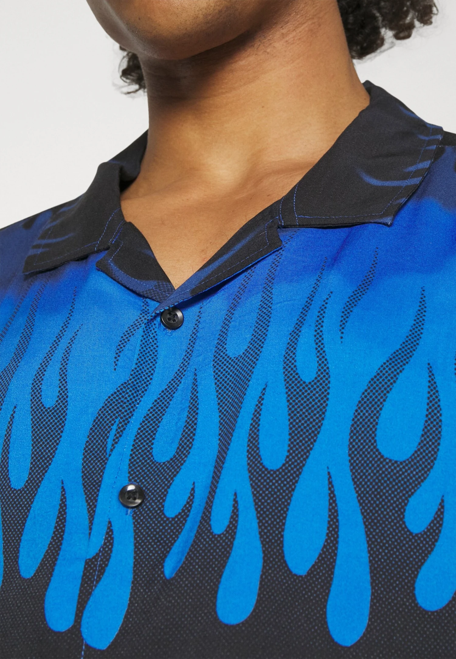 YOURTURN Unisex - Button-Down Blouse - Blue 8 YOURTURN Unisex - Button-Down Blouse - Blue - Image 6