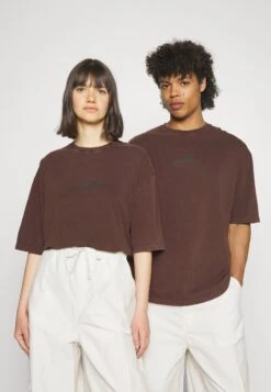 YOURTURN Unisex - Print T-Shirt - Dark Brown