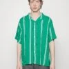 YOURTURN Stripes Boxi - Shirt - Green 1 YOURTURN Stripes Boxi - Shirt - Green -Yourturn 9de6efbce4cb4c2c931adc445f3a4927