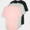 YOURTURN 3Pack Unisex - Basic T-Shirt - Black/Pink/Green -Yourturn a17276a3184f447792f5b2aa77fa9fb9