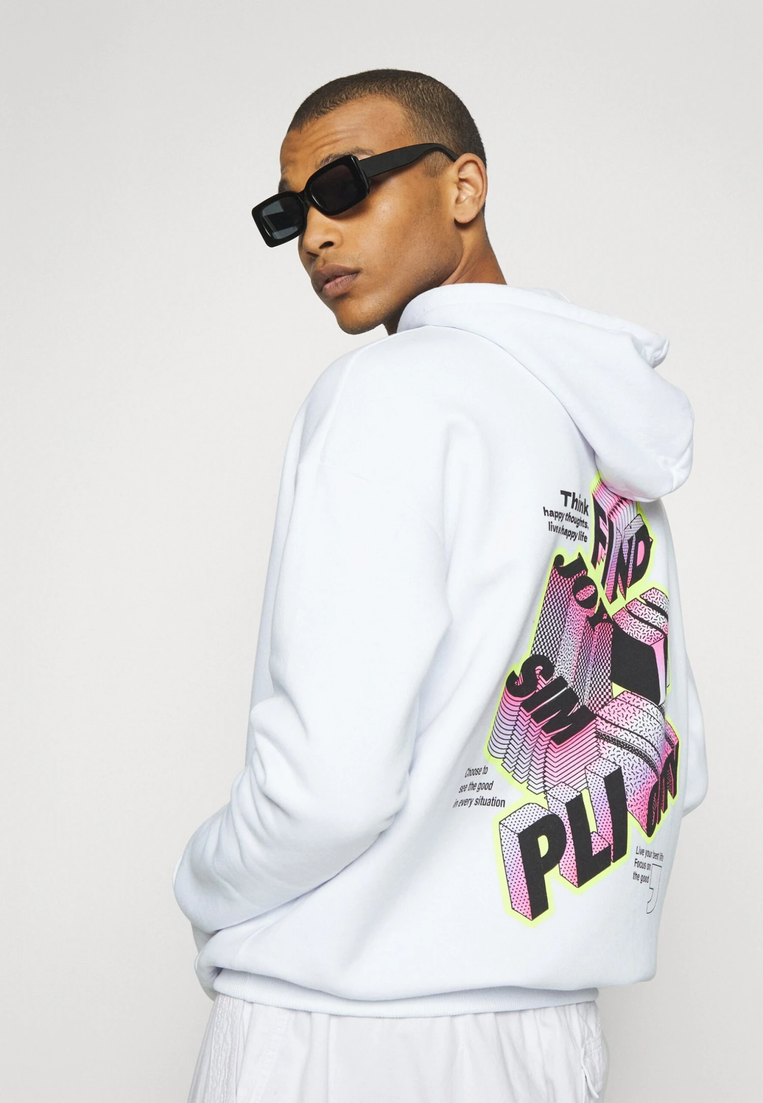 YOURTURN Letters - Hoodie - White 6 YOURTURN Letters - Hoodie - White - Image 4