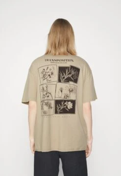 YOURTURN Unisex - Print T-Shirt - Beige -Yourturn ab1f2f4468ca441b820a39b0936b58f5