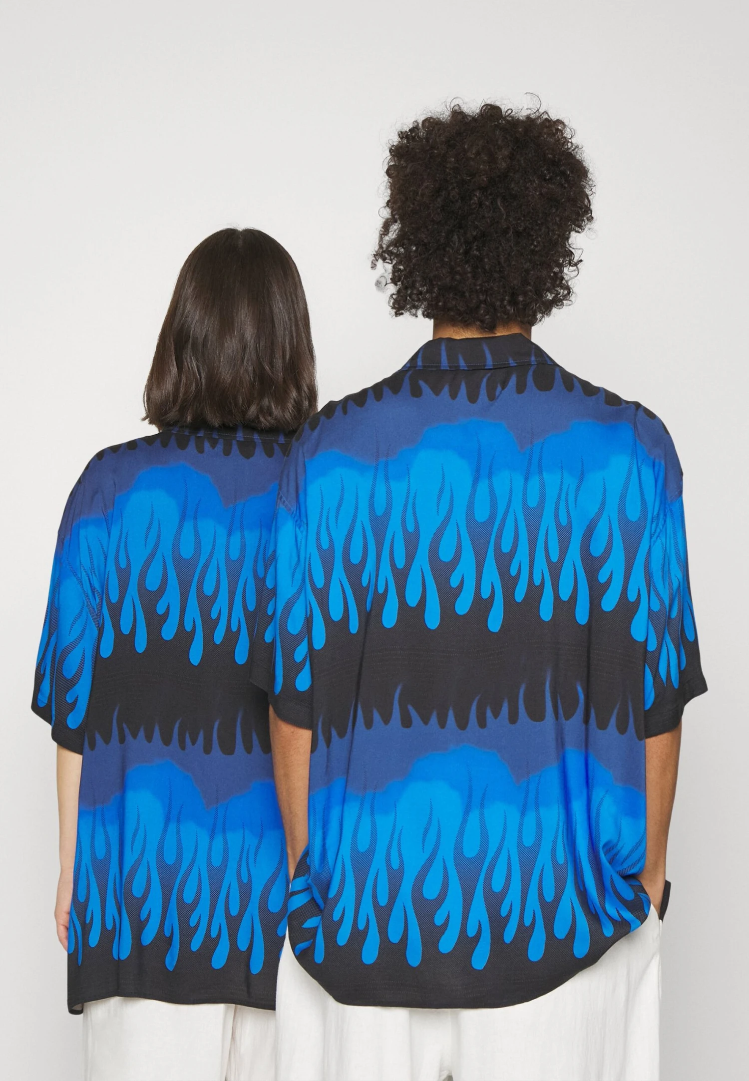 YOURTURN Unisex - Button-Down Blouse - Blue 5 YOURTURN Unisex - Button-Down Blouse - Blue - Image 3