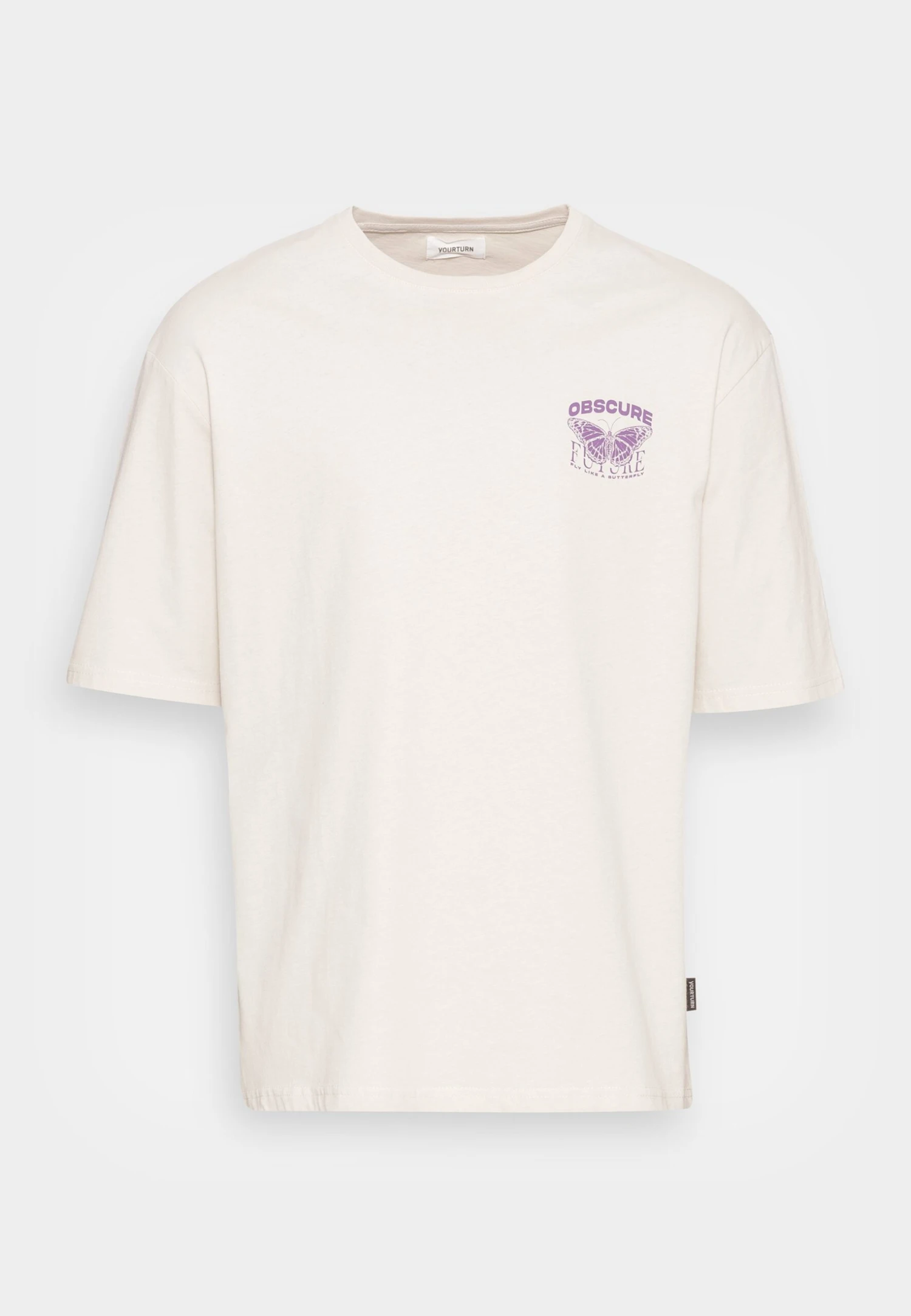 YOURTURN Nostalgia Future Tee Unisex - Print T-Shirt - Grey 6 YOURTURN Nostalgia Future Tee Unisex - Print T-Shirt - Grey - Image 4