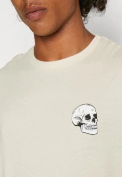 YOURTURN SkullGraphic- Print T-Shirt - Beige -Yourturn c564c1f2f9e743cc97f7df38fcdd588c