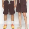 YOURTURN Unisex - Shorts - Dark Brown 2 YOURTURN Unisex - Shorts - Dark Brown -Yourturn c5b6d231fcdd410d9d19d738eb718dce