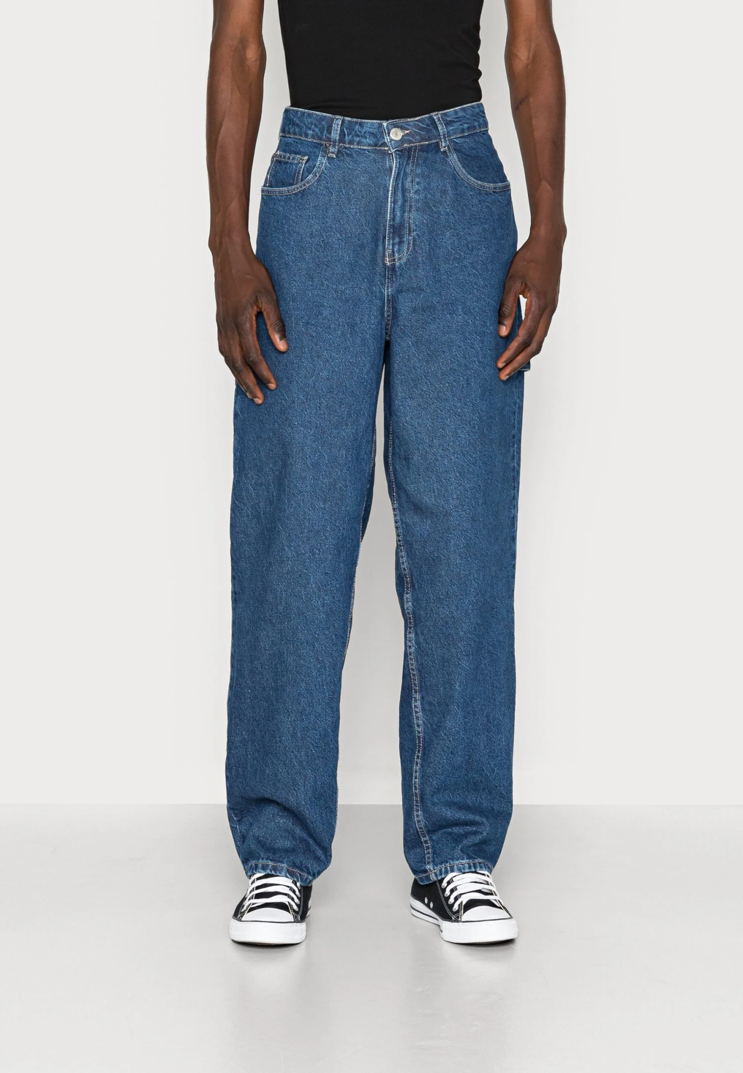 YOURTURN Unisex - Relaxed Fit Jeans - Rinsed Denim 3 YOURTURN Unisex - Relaxed Fit Jeans - Rinsed Denim