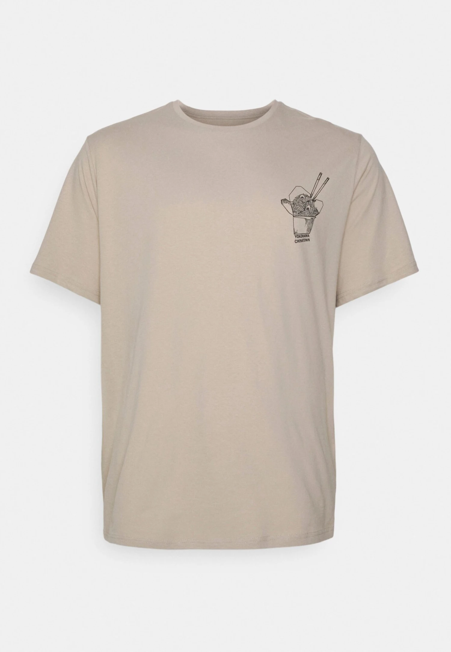 YOURTURN Print T-Shirt - Camel 4 YOURTURN Print T-Shirt - Camel - Image 2