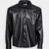 YOURTURN Unisex - Faux Leather Jacket - Black -Yourturn d345c6790234496b979b0515be9321c9