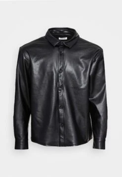 Yourturn 20 YOURTURN Unisex - Faux Leather Jacket - Black