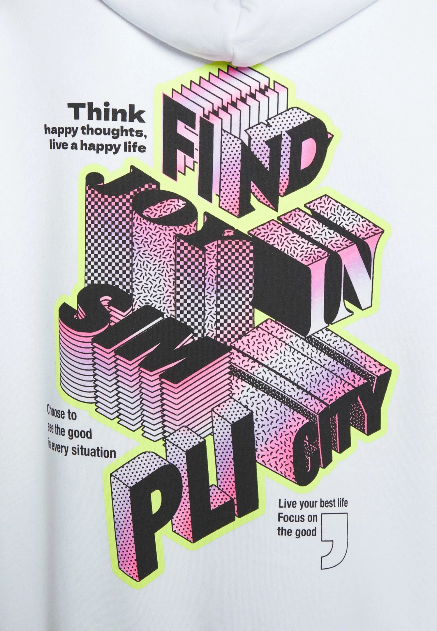 YOURTURN Letters - Hoodie - White 9 YOURTURN Letters - Hoodie - White - Image 7