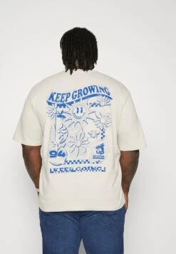 YOURTURN Print T-Shirt - Beige -Yourturn d40624b3db314142bfe78abaa669b8ba