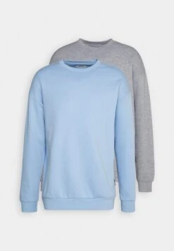 YOURTURN Unisex 2 Pack - Sweatshirt - Light Blue/Mottled Grey -Yourturn d5605caa08164fc8800d1ae1108c4f57