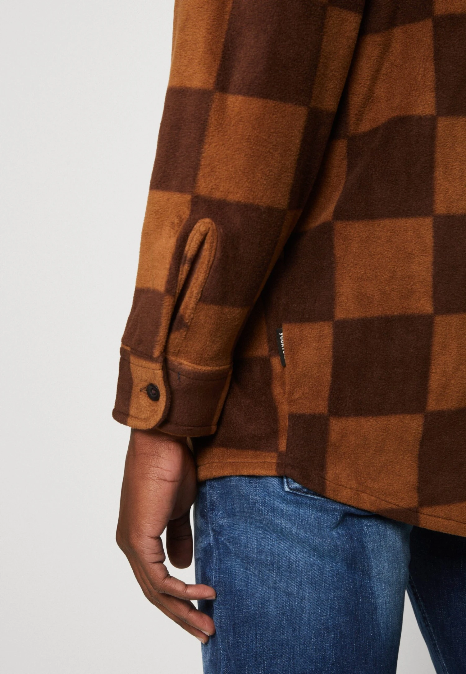 YOURTURN Unisex - Button-Down Blouse - Brown 8 YOURTURN Unisex - Button-Down Blouse - Brown - Image 6