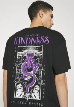 YOURTURN Dragon Graphic TeeUnisex - Print T-Shirt - Black -Yourturn e95af8e6e24d4c348b5ec6e7778186a0