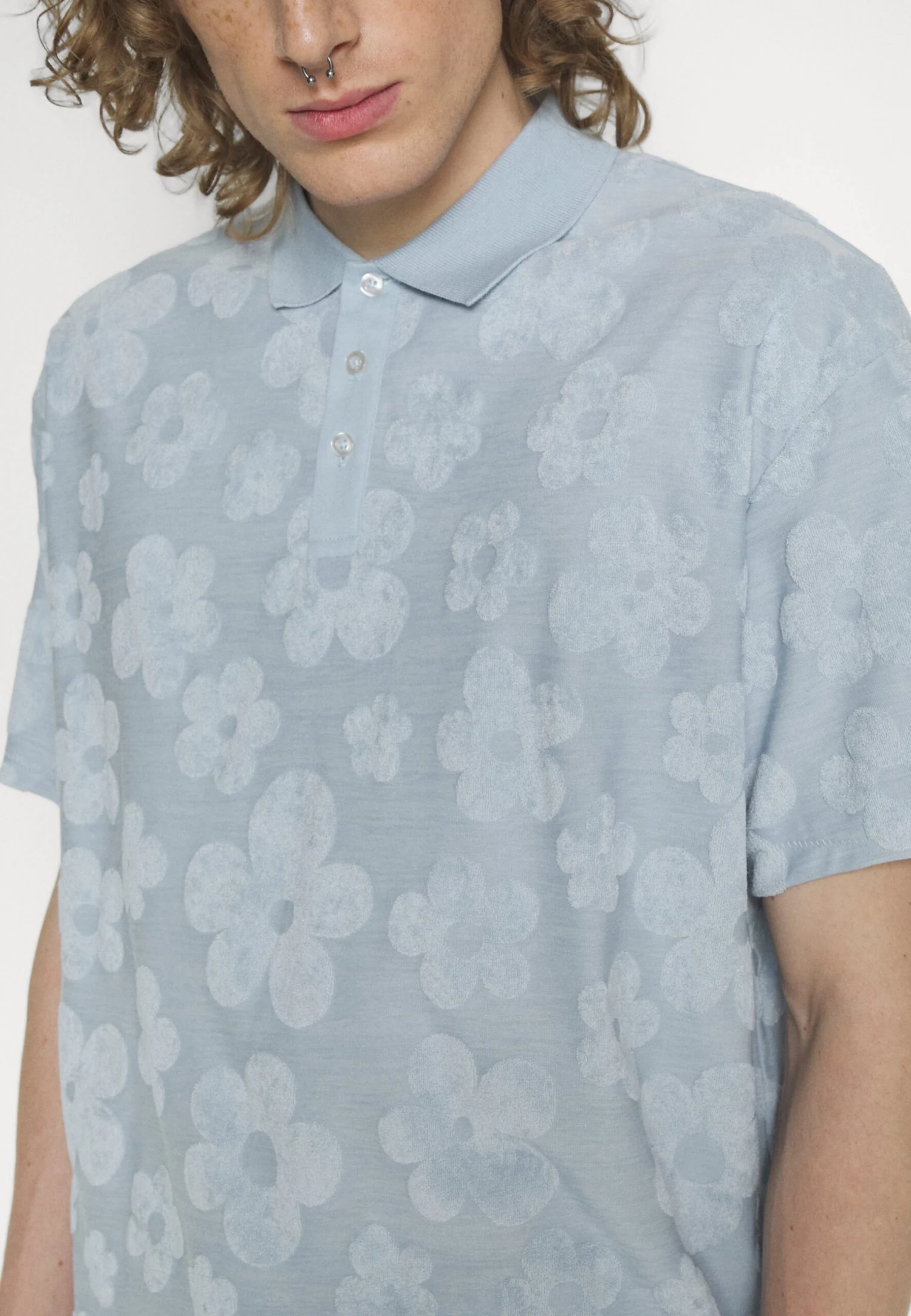 YOURTURN Towelingyt- Polo Shirt - 501 - Light Blue 7 YOURTURN Towelingyt- Polo Shirt - 501 - Light Blue - Image 5