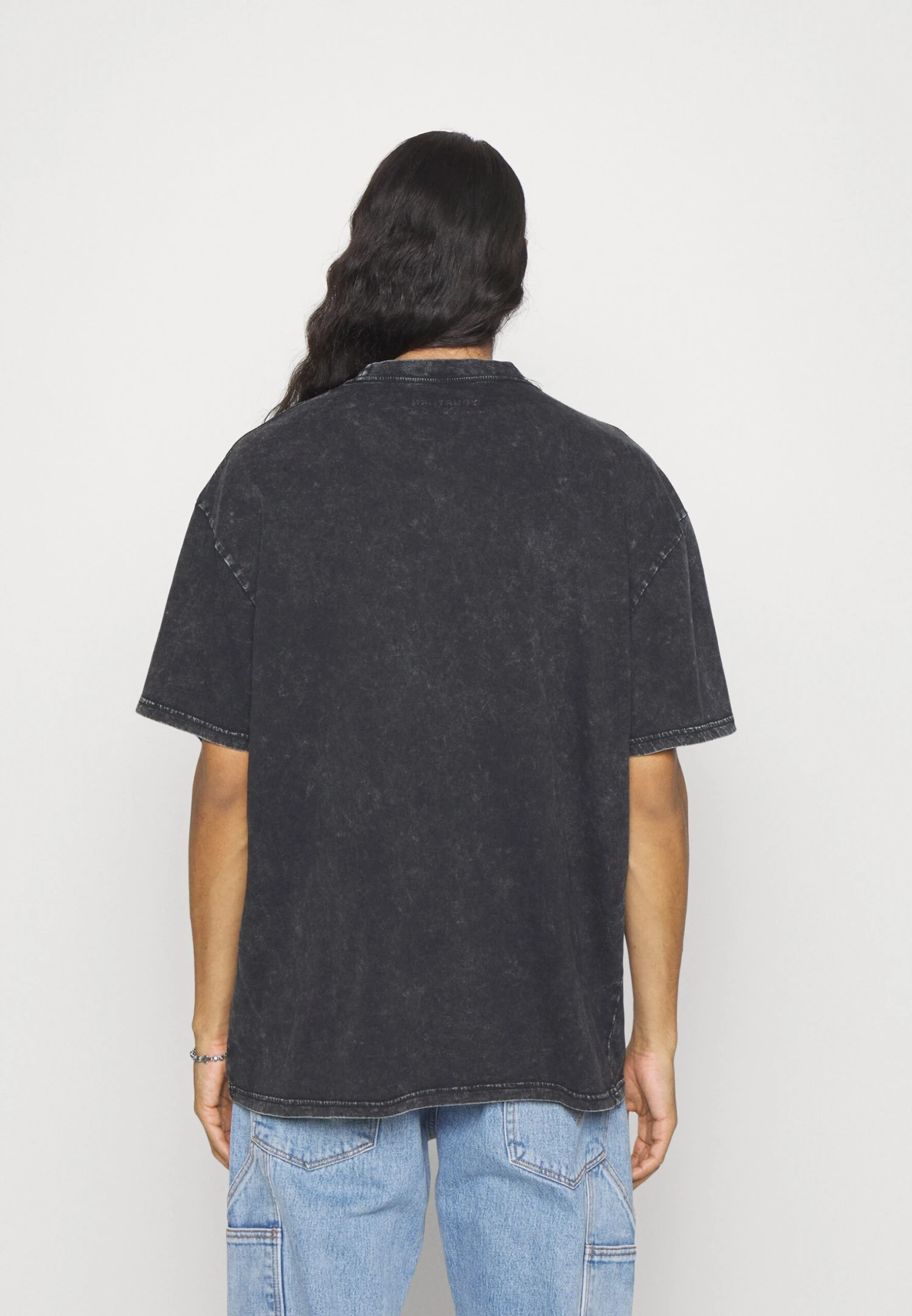 YOURTURN Unisex - Print T-Shirt - Mottled Black 5 YOURTURN Unisex - Print T-Shirt - Mottled Black - Image 3