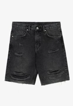 YOURTURN Unisex - Denim Shorts - Black -Yourturn f9f50183253b42bfb54d010535653e0b