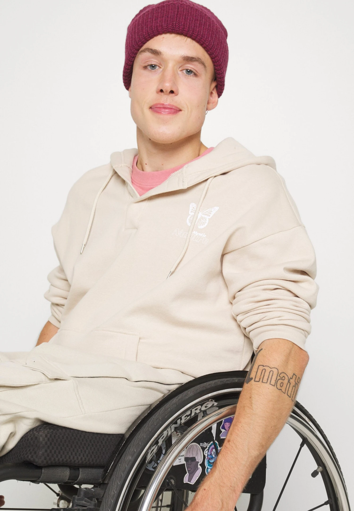 YOURTURN Unisex - Sweatshirt - Beige 9 YOURTURN Unisex - Sweatshirt - Beige - Image 7